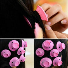 Soft Rubber Magic Hair Care Rollers No Heat No Clip Hair Curl Styling DIY Tool
