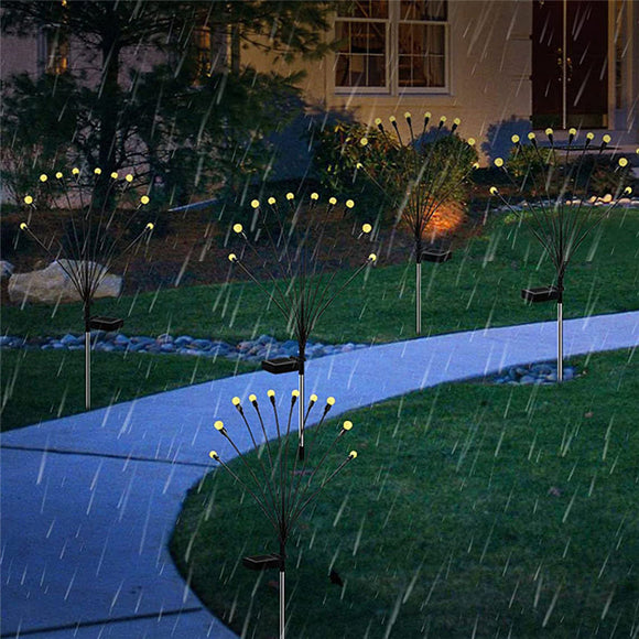 Solar Firefly Garden Solar Powered Lawn Patio Waterproof Decorative Lights