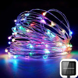Solar Powered 100-LED Copper Wire Fairy Lights Christmas Decorations