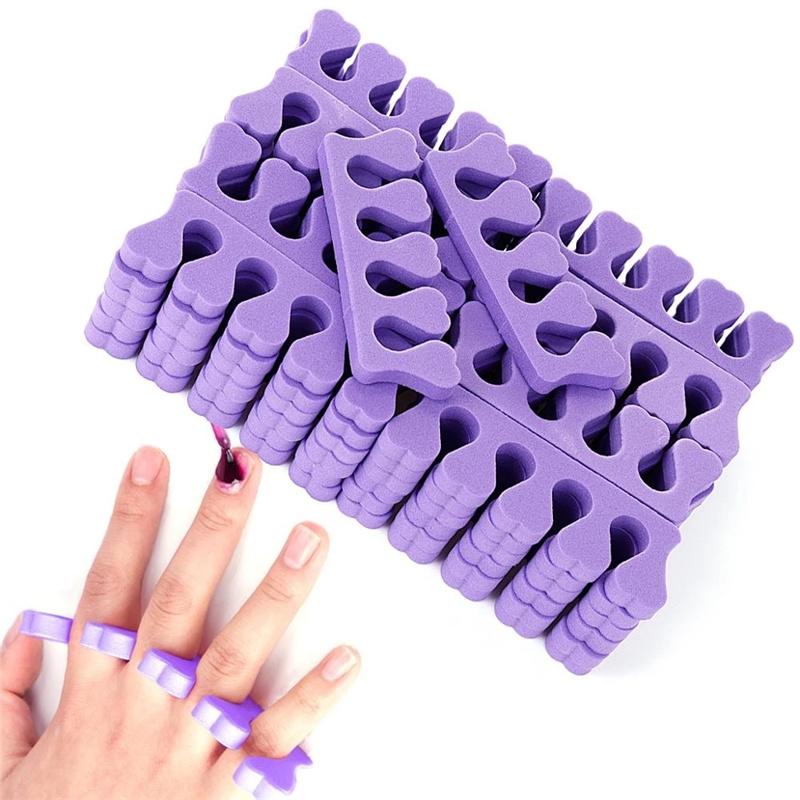100pcs Sponge Toe Separators Finger Spacer Manicure Pedicure Tools