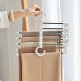 Stainless Steel Pants Hangers Clothes Closet Storage Organizer