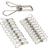 20pcs Stainless Steel Clothes Pegs Metal Clothes Pins