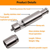 Stainless Steel Push Button Salt/Pepper Grinder