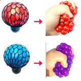 2pcs Stresses Reliever Squeeze Toys Mesh Ball