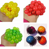 2pcs Stresses Reliever Squeeze Toys Mesh Ball