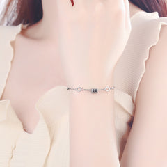 Stylish Glitter 925 Sterling Silver Resizable Bracelet Cuff