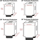 Clear PVC Suitcase Protectors Transparent Cover Waterproof Wheeled Travel Luggage Sleeve