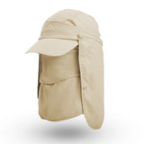 Sun Hat Safari Cap with Removable Face Neck Flap Cover