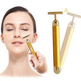 Electric Vibrating Beauty Bar 24k Golden Pulse Facial Massager