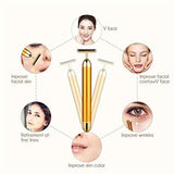 Electric Vibrating Beauty Bar 24k Golden Pulse Facial Massager