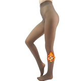 Women Fleece Lined Tights Leggings Thermal Fake Translucent Pantyhose