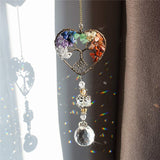 Three Tree of Life Hanging Crystals