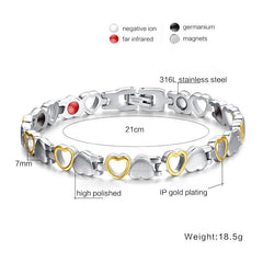 Titanium Magnetic Therapy Health Link Bracelet