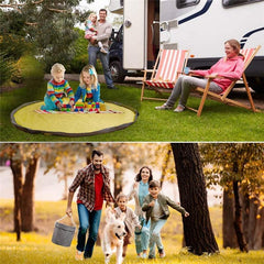 Toy Clean-up Storage Basket Bag Play Mat