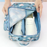 Travel Shoe Bag Zipper 3-Layers Clothes Storage Pouch Organizer
