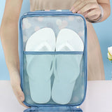 Travel Shoe Bag Zipper 3-Layers Clothes Storage Pouch Organizer