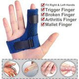 2pcs Trigger Finger Splints Brace Straightening Supports For Sprains Pain Relief