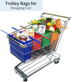 Eco-Friendly 4 Reusable Grocery Cart Trolley Bag