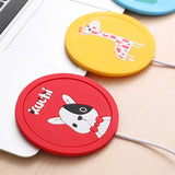 Cartoon Silicone USB Beverage Warmers Pad Mug Mat