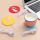 Cartoon Silicone USB Beverage Warmers Pad Mug Mat