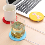 Cartoon Silicone USB Beverage Warmers Pad Mug Mat