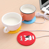 Cartoon Silicone USB Beverage Warmers Pad Mug Mat