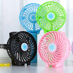USB Rechargeable Foldable Handheld Mini Cooling Fan Cooler