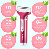USB Powered 4 In 1 Body Hair Shaver Remover Set