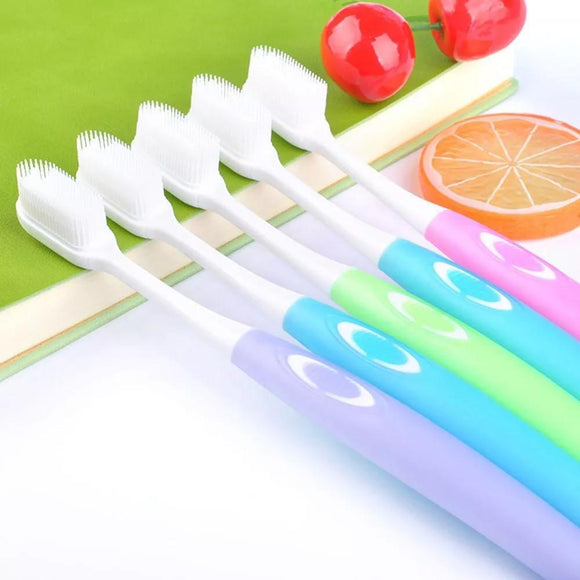 4pcs Ultra Soft Silicone Bristles Toothbrush Oral Cleaning Care