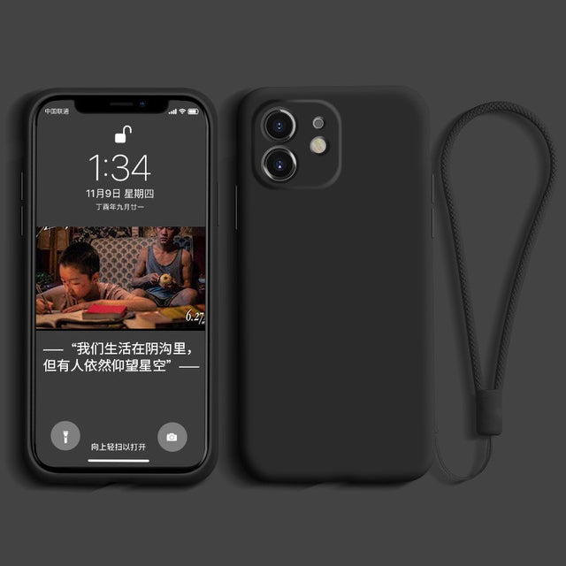 Ultra Thin Soft Liquid Silicone Case Color Cover for iPhone Series