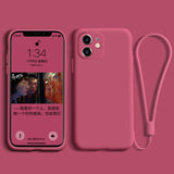 Ultra Thin Soft Liquid Silicone Case Color Cover for iPhone Series