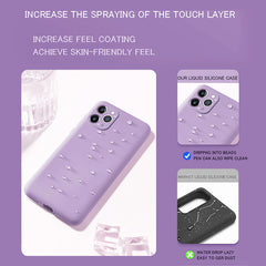 Ultra Thin Soft Liquid Silicone Case Color Cover for iPhone Series