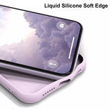 Liquid Silicone Frame Tempered Glass Back Phone Case For iPhone Series