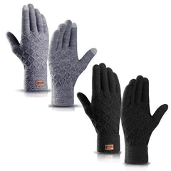 Winter Touchscreen Gloves for Men Women Anti-Slip Touch Screen Warm Lined Knit