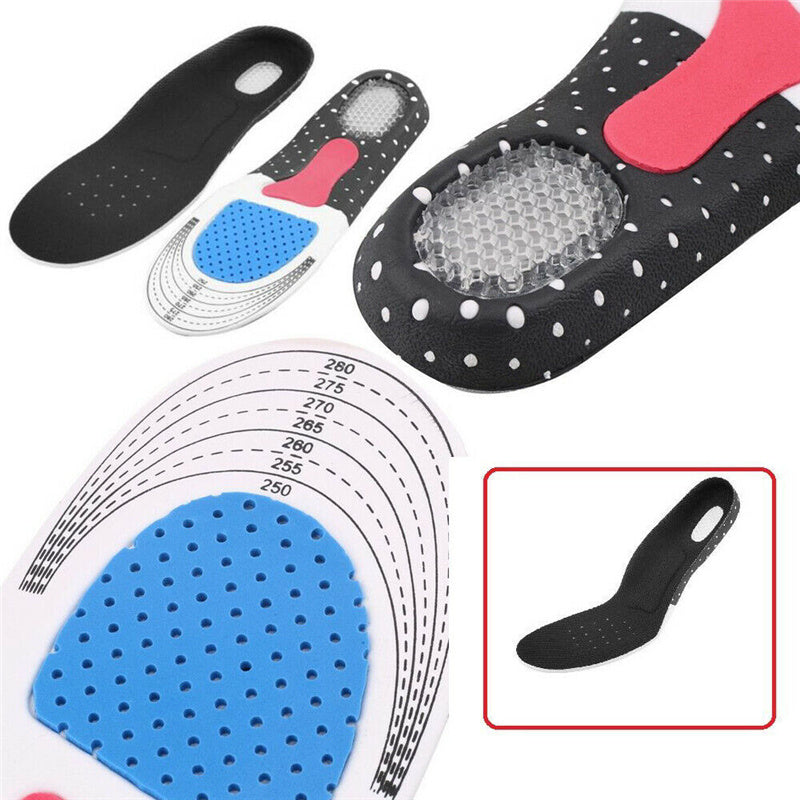 Unisex Orthotic Arch Support Insoles Sport Comfort Shoe Shock Absorb Gel Heel