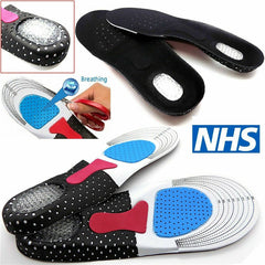 Unisex Orthotic Arch Support Insoles Sport Comfort Shoe Shock Absorb Gel Heel