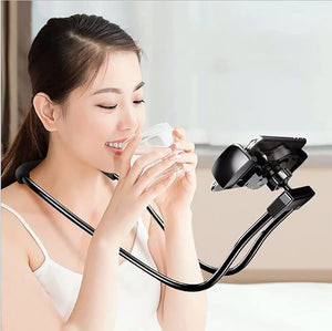 360° Rotatable Universal Neck Hanging Hand-Free Phone Holder