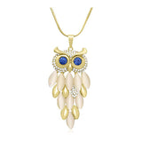 Vintage Owl Pendant Long Chain Drop Dangle Necklace Charm Jewelry