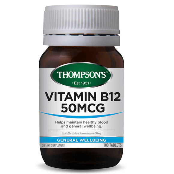 Thompson's Vitamin B12 50mcg 100 Tablets
