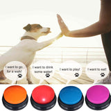 2pcs Dog Buttons for Communication Voice Recordable Training Talking