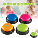 2pcs Dog Buttons for Communication Voice Recordable Training Talking