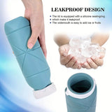 Collapsible Reusable Silicone Foldable Travel Water Bottle 600ml/20oz