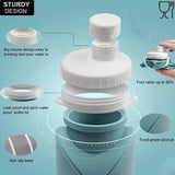 Collapsible Reusable Silicone Foldable Travel Water Bottle 600ml/20oz