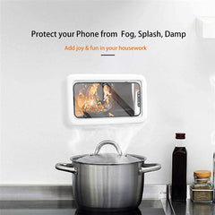 Waterproof Mobile Shower Phone Holder Wall Mounted Storage Box