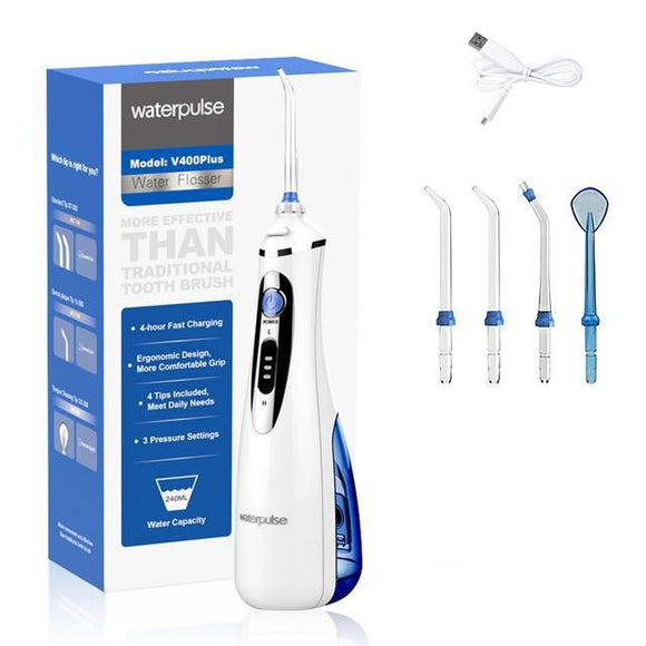 Waterpulse V400 Plus Portable Dental Water Jet Flosser Oral Irrigator Teeth Cleaner