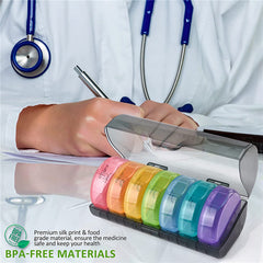 Weekly AM/PM Pill Box Daily Pill Medicine Organizer Container