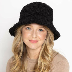 Winter Fuzzy Women Men Warm Teddy Lamb Bucket Hat