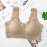 Women's Wireless Seamless Comfort Full Coverage Bra with Back Hook