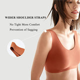 Women's Wireless Seamless Comfort Full Coverage Bra with Back Hook