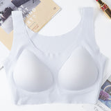 Wireless Seamless Vest Bras Full Coverage Comfy Soft Invisible Sleep Daily Bra